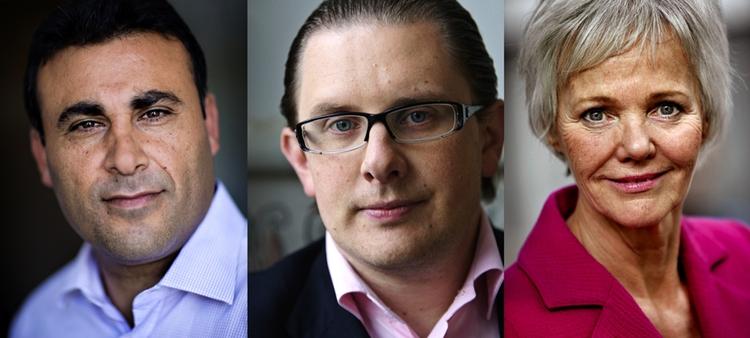 Disse tre politikere bliver ifølge ny meningsmåling stemplet som 'vendekåber'. - Arkivfoto: Jens Dresling og Jacob Ehrbahn 