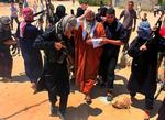 Abdel-Latif Moussa, lederen af den islamistiske gruppe, efter sin flammetale i Rafah-moskeen. 