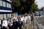 Indtil videre er det gået glat med indslusningen af folk i Parken op til topkampen mellem FCK og AGF. 
