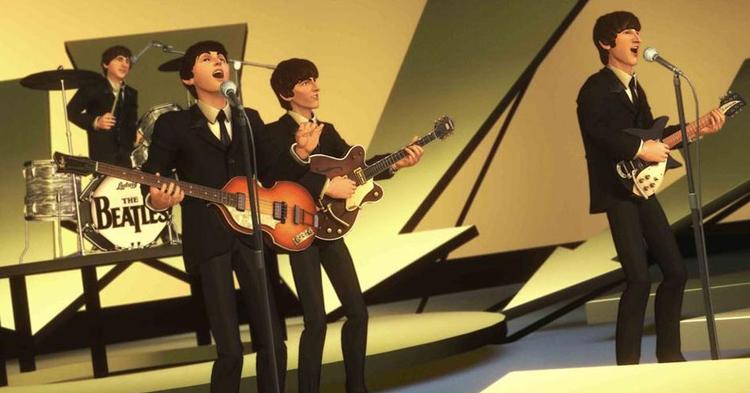 Beatles bliver nu en del af det populære spil 'Rock Band', hvor man med forskellige plasticinstrumenter skal spille de gamle klassikere så præcist som muligt. PR-Foto 