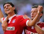 Mario Gomez (tv) scorede Bayerns enlige mål. 