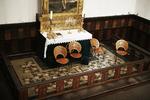The altar at Brorson's Church in Copenhagen following the night's clearance. 