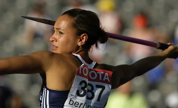 Jessica Ennis tog guldet i kvindernes syvkamp. 