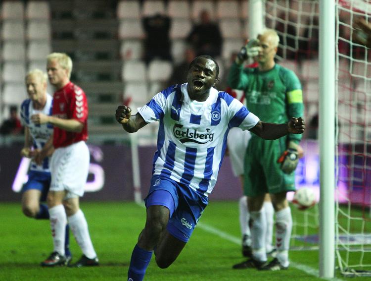 Peter Utaka har bragt mål, dans og glæde ind på OB's hold. 