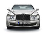 Sådan vil den nye Bentley Mulsanne kigge sine ejere i øjnene fra 2010. Regn med en pris på mindst seks millioner kroner. 