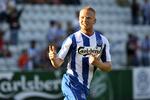 Mads Timm har stadig lyst til fodbold på topplan. Søndag hed det sig ellers, at den 24-årige angriber stoppede karrieren. Arkivfoto. 
