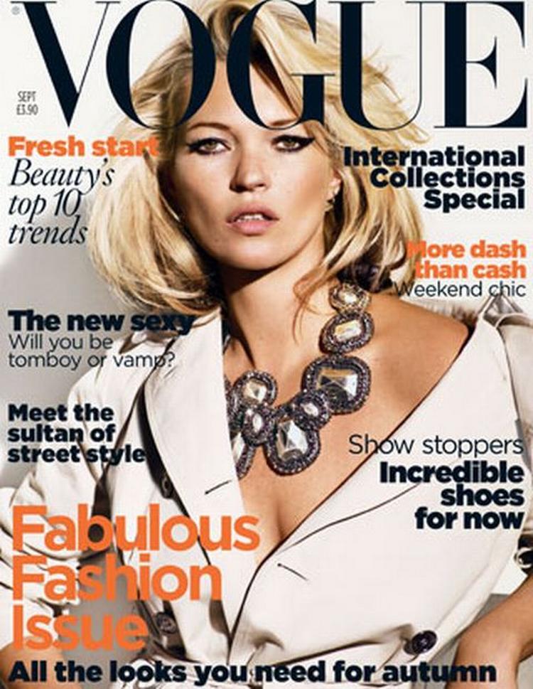 Modemagasinet Vogue har næsten 300 færre annoncesider i septembernummeret end samme måned sidste år. 