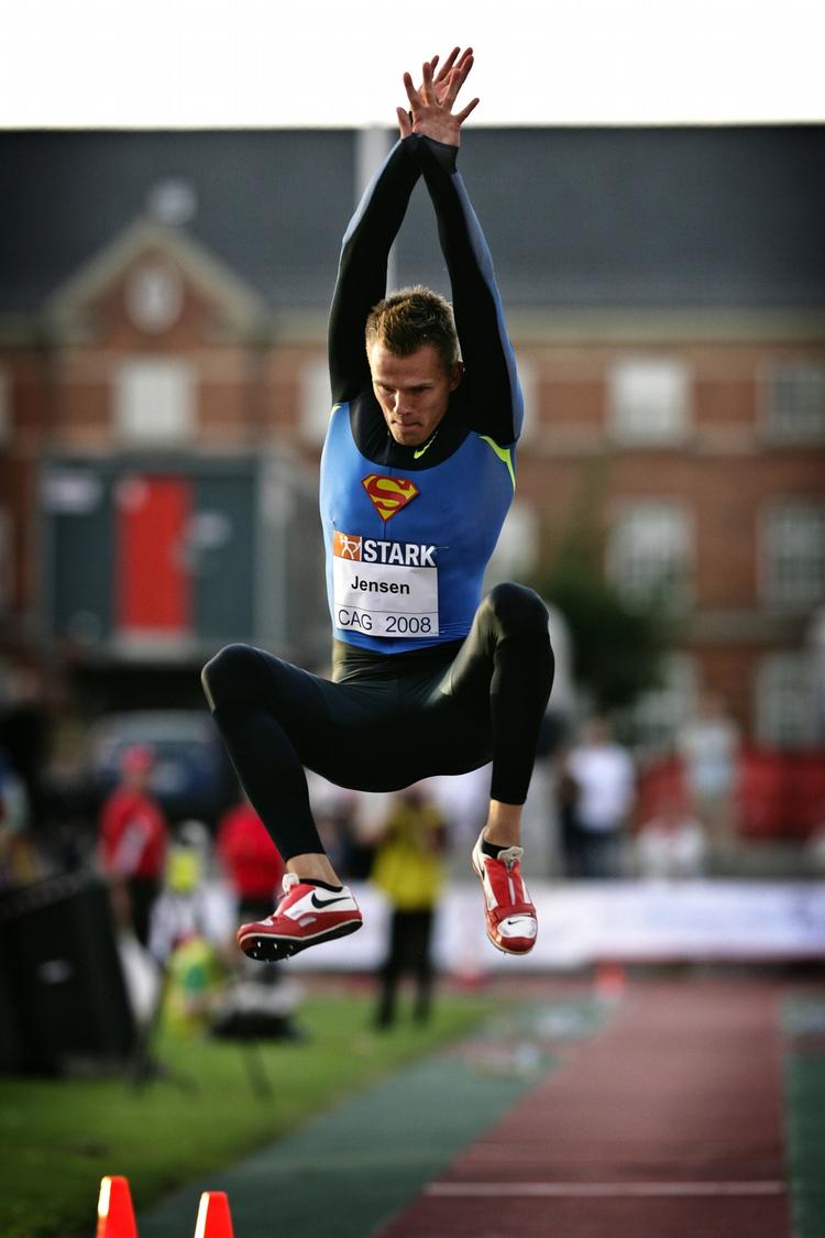 Det lykkedes ikke for Morten Jensen at komme til finalen ved VM i længdespring. Arkivfoto. 