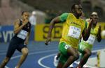 Usain Bolt løb sig tilsyneladende ubesværet til endnu en verdensrekord på 200 meter. Arkivfoto. 