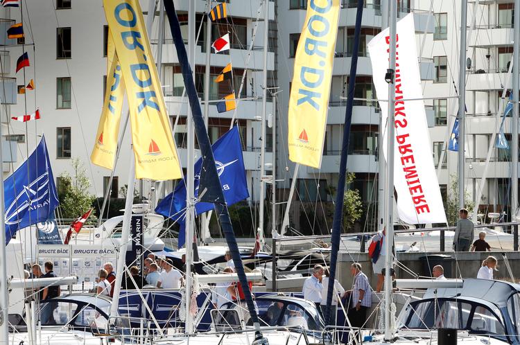 Tuborg Havn var ramme om Både i Tuborg Havn for sidste gang. Fremover finder udstillingen sted i Århus. 