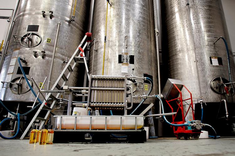 Olieeventyr. Hans Lehnsgaard har 900 ton rapsfrø i sin 12 meter høje silo. I siloen bliver frøene grundigt tørret, så skallerne nemt kan flækkes og skilles fra i en cylinder. Olien modner på tanke i to måneder, hvor urenhederne bundfældes. Det færdige produkt hældes på flasker. 