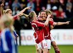 Kvindefodbold: Danmark - Slovakiet, 6-1 