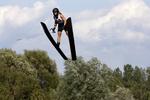 Maj Lund Jepsen vandt europamesterskaberne i vandski med et hop på 52,1 meter. 