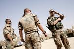 Danske soldater fra den danske base Camp Price på vej på mission i byen Gereshk i Helmand-provinsen 