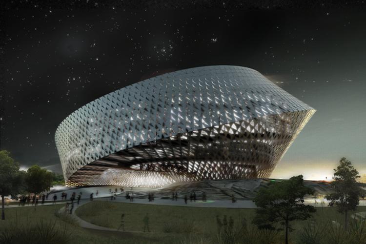 Vinderforslaget er udpeget af den kasakhstanske premierminister og hovedstaden Astanas borgmester, samt et officielt arkitekturråd. Modelfoto: BIG 