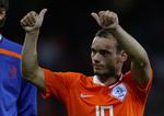 Den hollandske landsholdsspiller Wesley Sneijder er fortørnet over den behandling, han har fået i Real Madrid. Nu skifter hollænderen til Inter. Arkivfoto. 