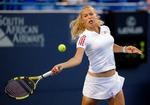 Caroline Wozniacki i kamp i turneringen i New Haven, hvor danskeren er gledet let gennem de første runder. Arkivfoto. 
