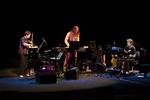 Ægteparret Lou Reed (t.h.) og Laurie Anderson (t.v.) da de spillede i DR Byens Koncertsal. 