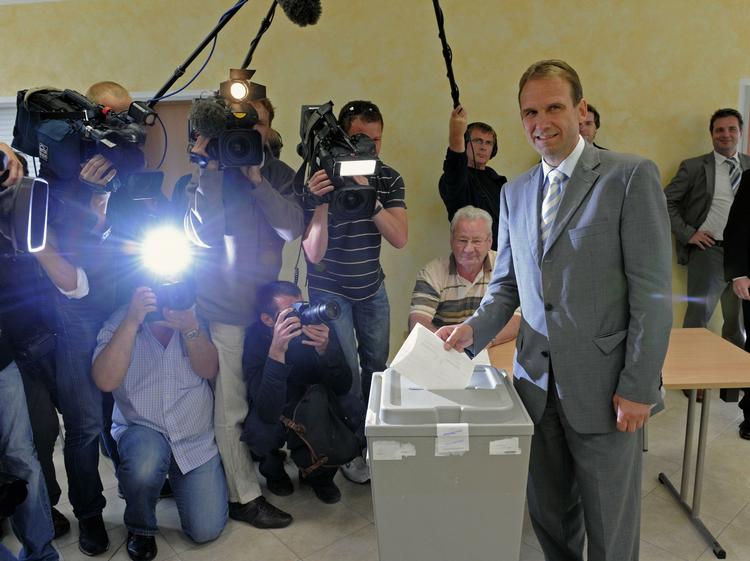Dieter Althaus - CDU´s spidskandidat ved valget i Thüringen - fik et skidt valg. 