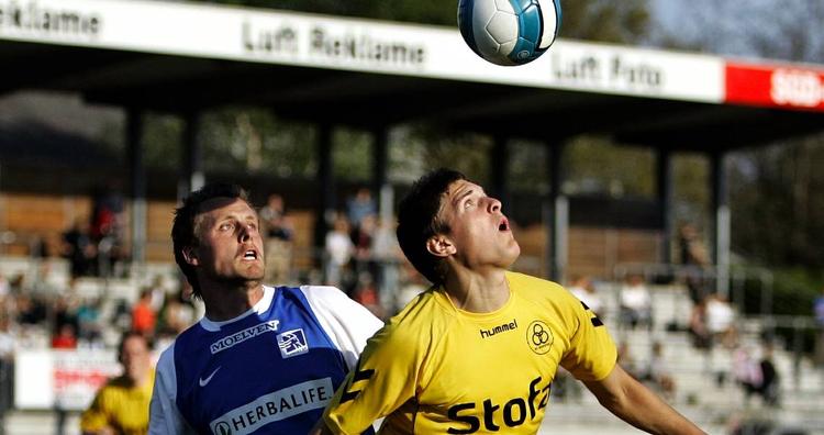 Casper Johansen (th.) har scoret fire mål i Superligaen, men det klarede han i lørdags i én kamp på AC Horsens' 2.-hold. SAmtidig scorede Rasmus Marvits (tv.) i øvrigt for Lyngbys 2.-hold i danmarksserien. Arkivfoto. 