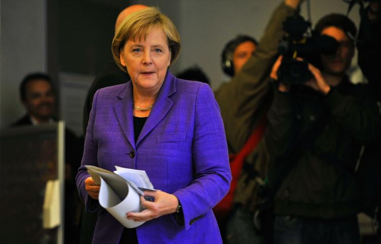 Mange i kansler Angela Merkels parti, CDU, frygter efter weekendens lokalvalg, at det også går galt ved valget til forbundsdagen i september.  Arkivfoto 