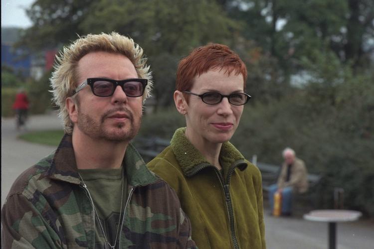 Dave Stewart - den ene halvdel af bandet Eurythmics - spiller koncert i Lyngby. 