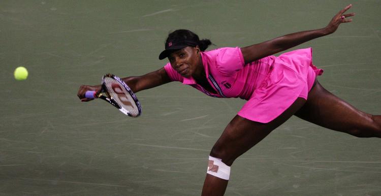 Venus Williams i fuld udstrækning. 