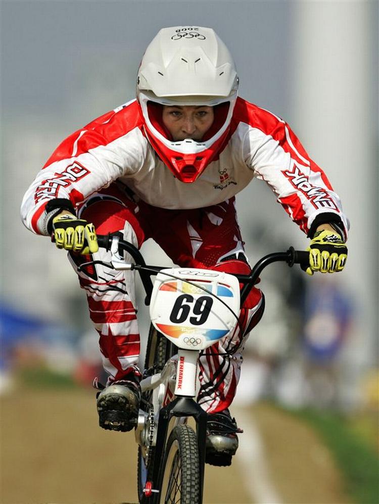 Amanda Sørensen under OL i Beijing. Arkivfoto. 