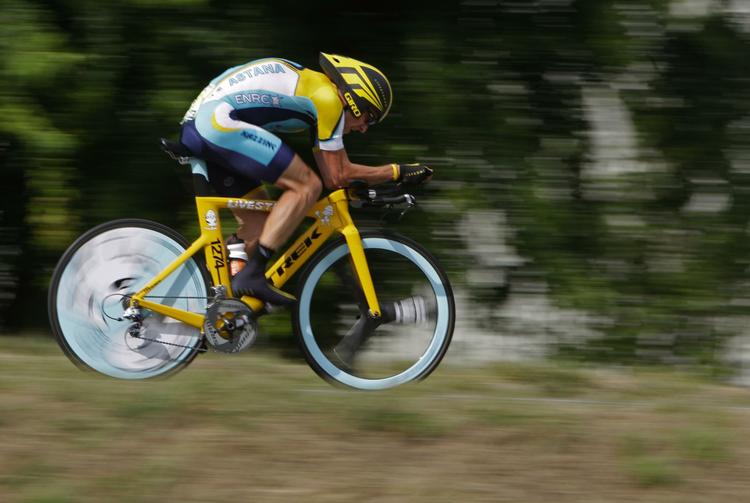 Lance Armstrongs blodværdier under Tour de France kan være udtryk for, at han benyttede sig af bloddoping. Arkivfoto. 