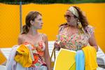 Mia Lyhne og Kirsten Lehfeldt i den nye danske film 'Camping'. 