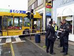 Frederikssundsvej er i øjeblikket spærret af en Movia-bus på afveje. 
