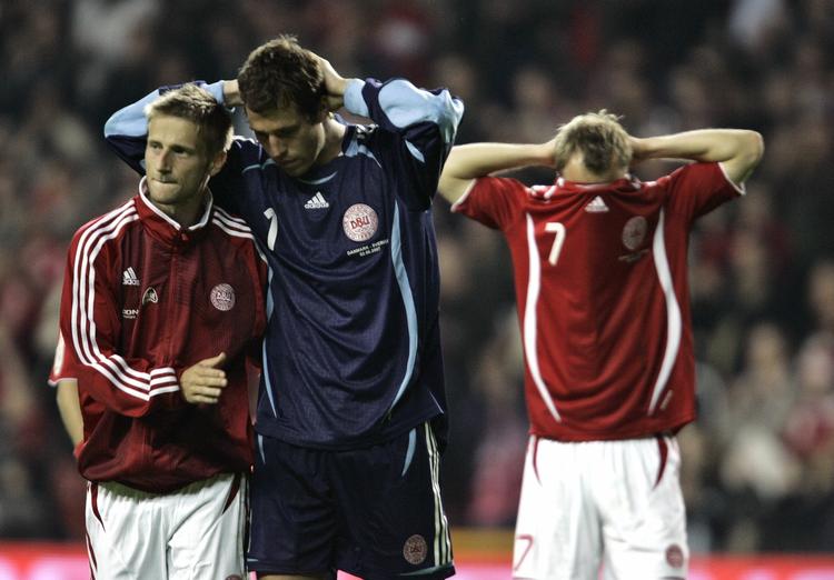 Eneste genganger i den nuværende trup i forhold til VM-truppen i 1998 er Martin Jørgensen, der i 2000 deltog ved EM-slutrunden sammen med Thomas Sørensen. Arkivfoto. 