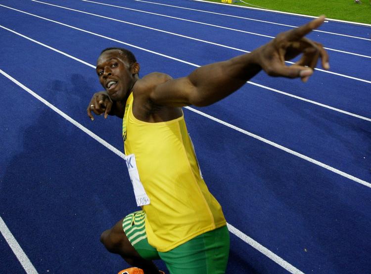Bolt satte verdensrekord på 100 meter ved VM i Berlin med tiden 9,58 sekunder. Arkivfoto. 