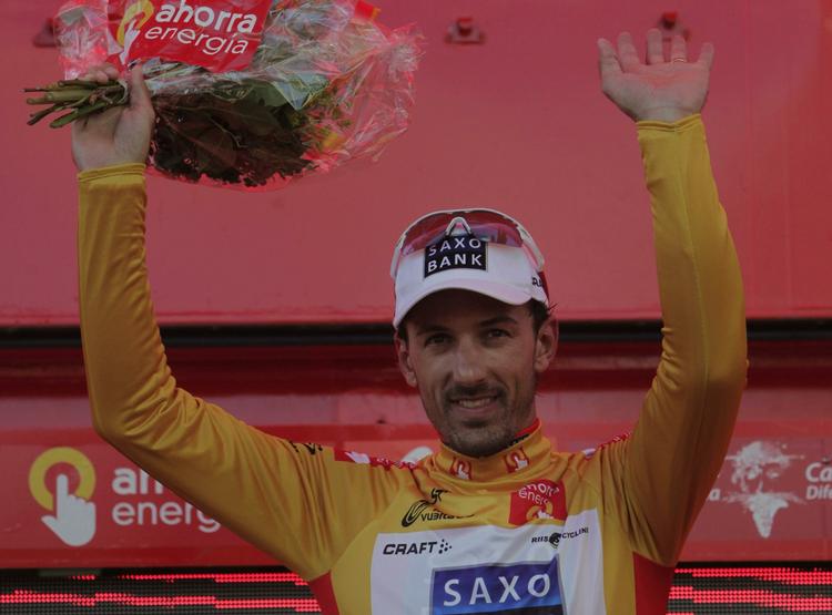 Fabian Cancellara kan sin tempokørsel, og han er dermed atter i førertrøjen i Vueltaen. Arkivfoto. 