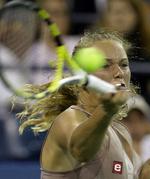 Caroline Wozniacki er klar til 1/8-finalen i US Open. 