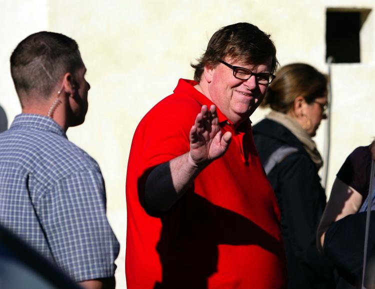 Michael Moore ankom i går lørdag til filmfesten i Venedig. Han seneste film 'Capitalism: A Love Story' deltager i hovedkonkurrencen. 