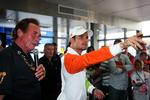 Italienske Vitantonio Liuzzi (midt) kommer til at afløse Giancarlo Fisichella hos Force India. Arkivfoto. 