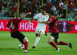 Seneste hjemmekamp for Albanien på Qemal Stafa stadium i Tirana var 6. juni mod Portugal, som fik en 2-1-sejr med hjem. Arkivfoto. 