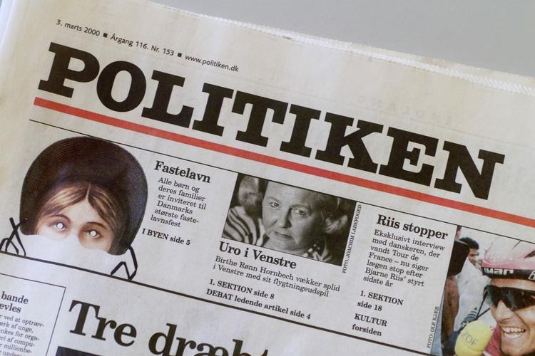 »Det er, som om avisen ikke helt har besindet sig på, hvor hurtigt konteksten er skiftet, og hvor dramatisk Politikens position har rykket sig i det politiske spektrum gennem det sidste årti«. Arkivfoto. 
