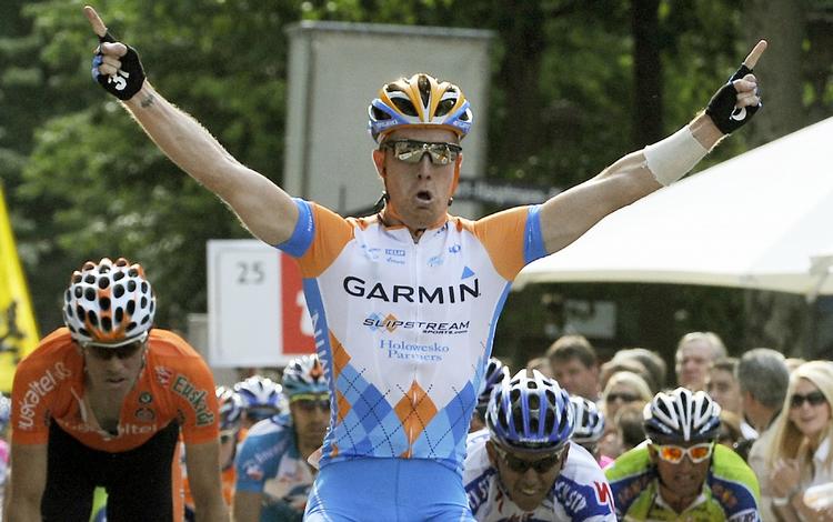 Tyler Farrar var hurtigst i spurten på 11. etape af Vuelta a Espana. Arkivfoto. 