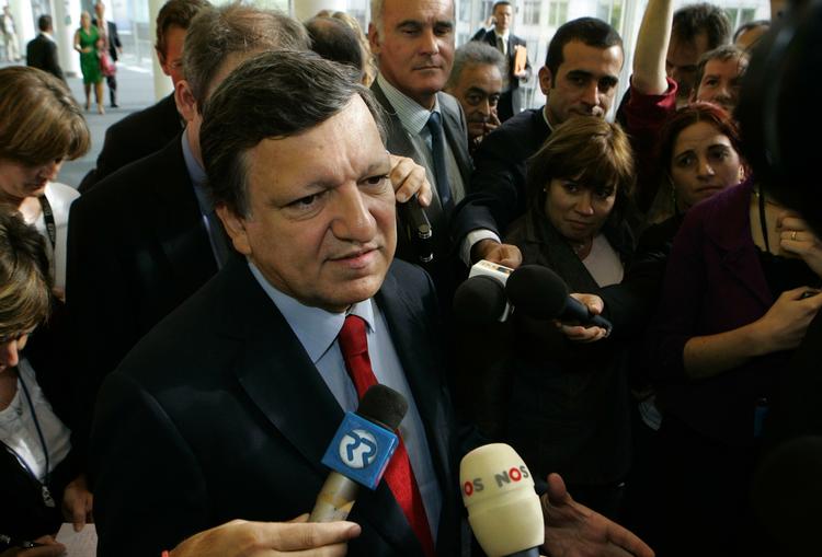 Kommissionens præsident José Manuel Barroso møder pressen i Bruxelles. Arkivfoto 