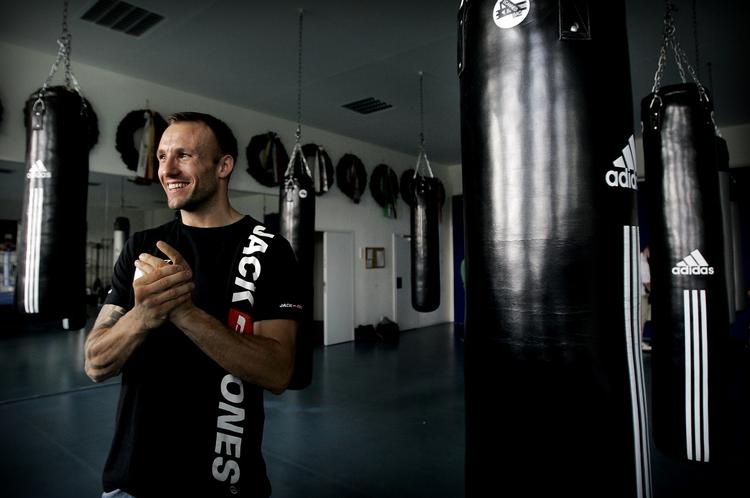 Mikkel Kessler fanget under træningen i Berlin for et par uger siden. Arkivfoto. 
