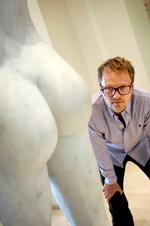 Mennesket. Michael Jeppesen kræver, at kunsten bliver et eksistentielt foretagende – det bør handle om at være menneske, men åndeligheden har svære kår. Foto: Finn Frandsen 