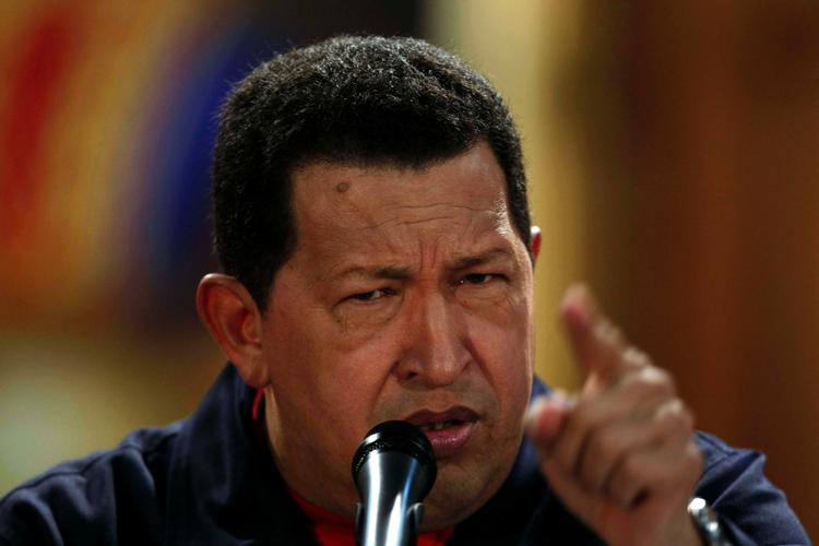 Venezuela har ingen planer om at angribe nogen, forsikrer landets præsident Hugo Chávez. (Arkivfoto) 