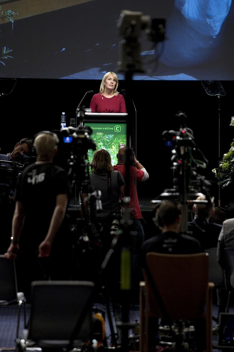 Lene Espersen var op til landsmødet blevet udfordret af Peter Norsk, som trods kritikken blev genvalgt til partiets hovedbestyrelse. (Arkivfoto) 