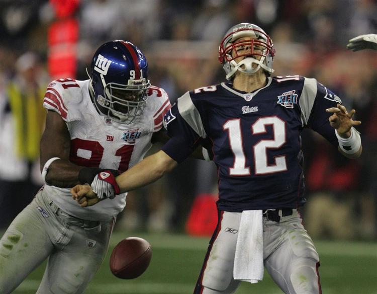 Tom Brady (th.) er tilbage hos New England Patriots, og opstillingen hos Patriots lover en stor sæson. Arkivfoto 