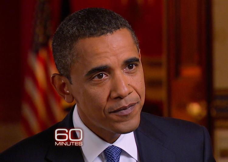 Obama på det respekterede interview-program 60 Minutes, hvor han snakker om sin mærkesag, sundhedsreformer. 
