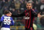 Beckham var i foråret 2009 udlejet til AC Milan. Arkivfoto. 