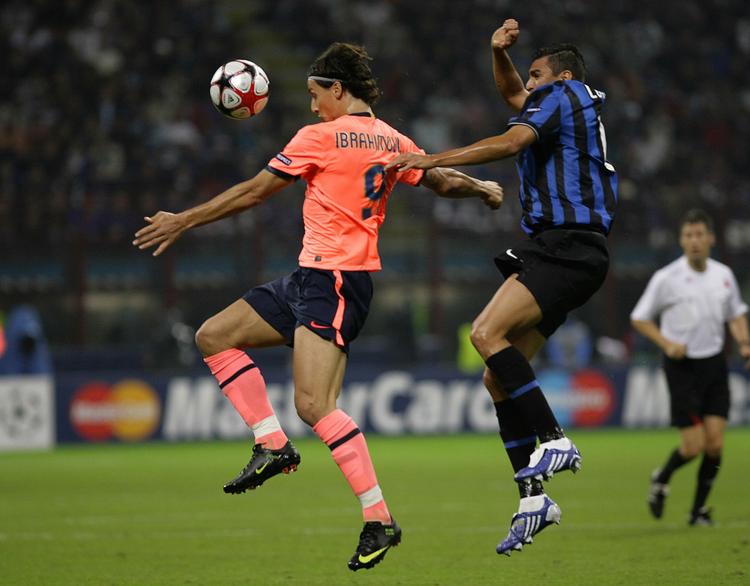 Duellen mellem Zlatan Ibrahimovic og Samuel Eto'o endte uafgjort. 
