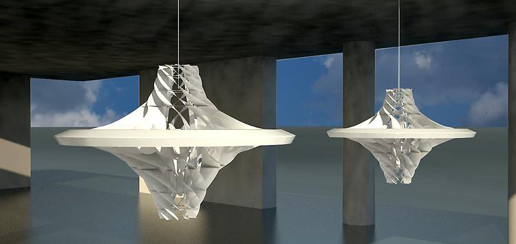 Nils Grubak designede denne LED-lampe som sit afgangsprojekt fra Designskolen Kolding. Den er endnu ikke sat i produktion.